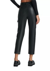 Commando Faux-Leather Crop Cargo Pants