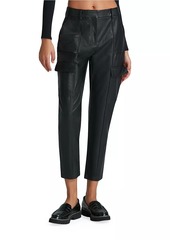 Commando Faux-Leather Crop Cargo Pants