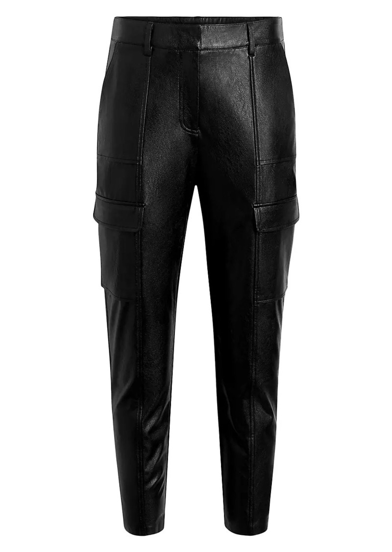 Commando Faux-Leather Crop Cargo Pants