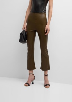 Commando Faux Leather Cropped Flare Pants