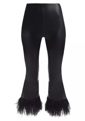 Commando Faux Leather Feather Flare Leggings