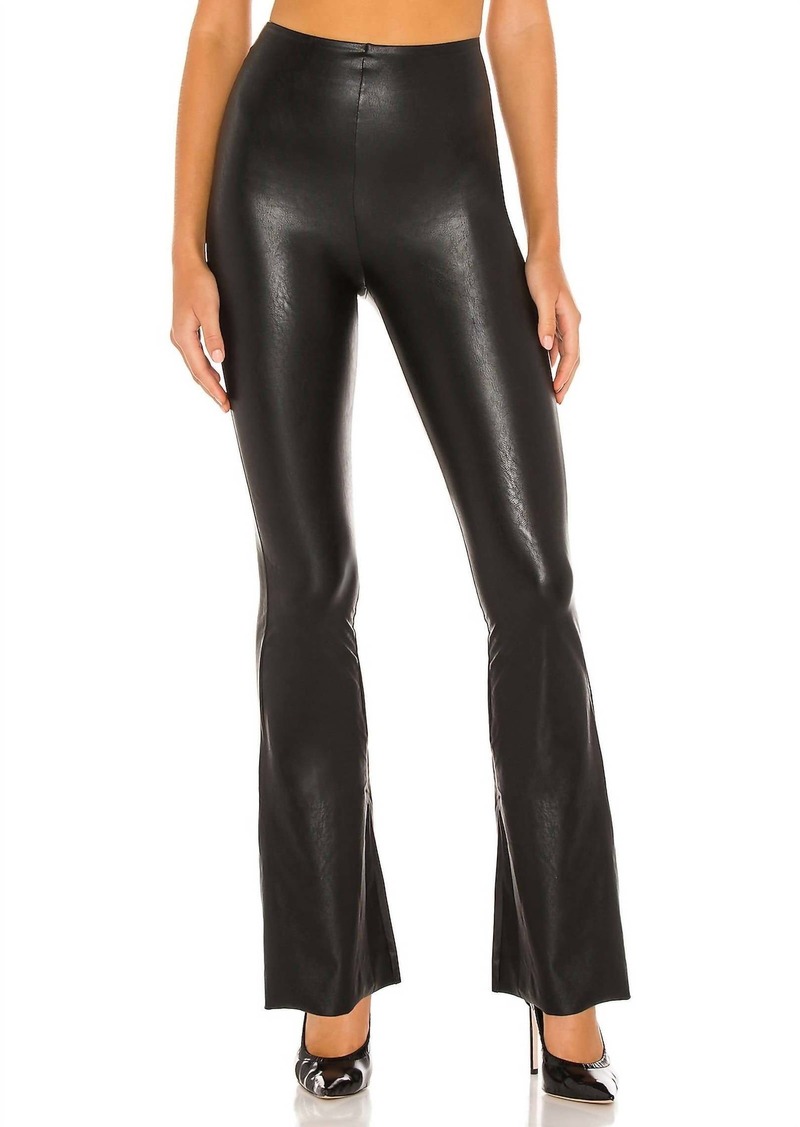 Commando Faux Leather Flared Pant In Black