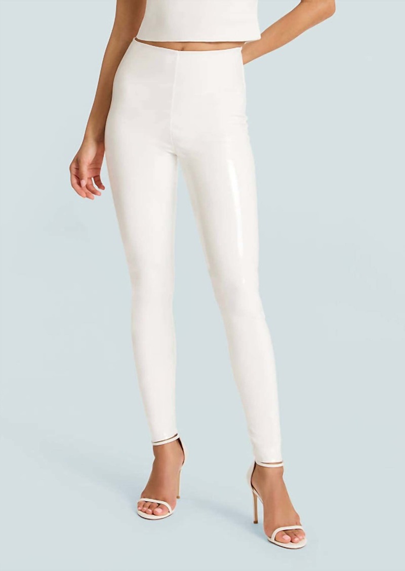 Commando Faux Patent Leggings In White