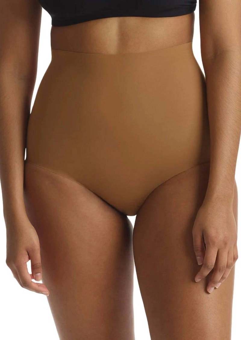 Commando High-Waist Control Brief In Caramel