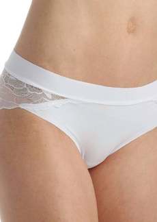 Commando Love + Lust All Lace Back Bikini Panty In White