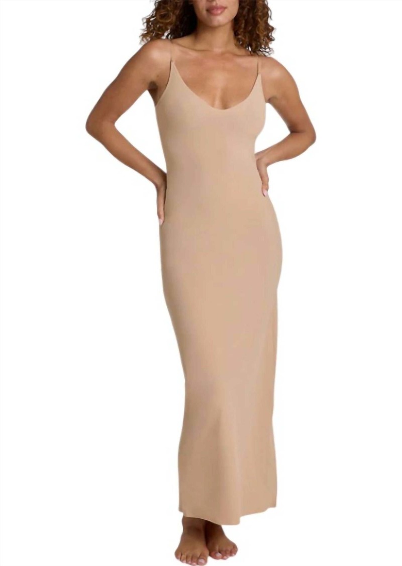 Commando Maxi Slip Dress In Beige