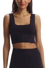 Commando Neoprene Squareneck Crop Top In Black