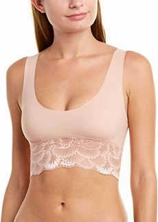 Commando Sexy And Smooth Lace Trim Longline Bralette In Rose