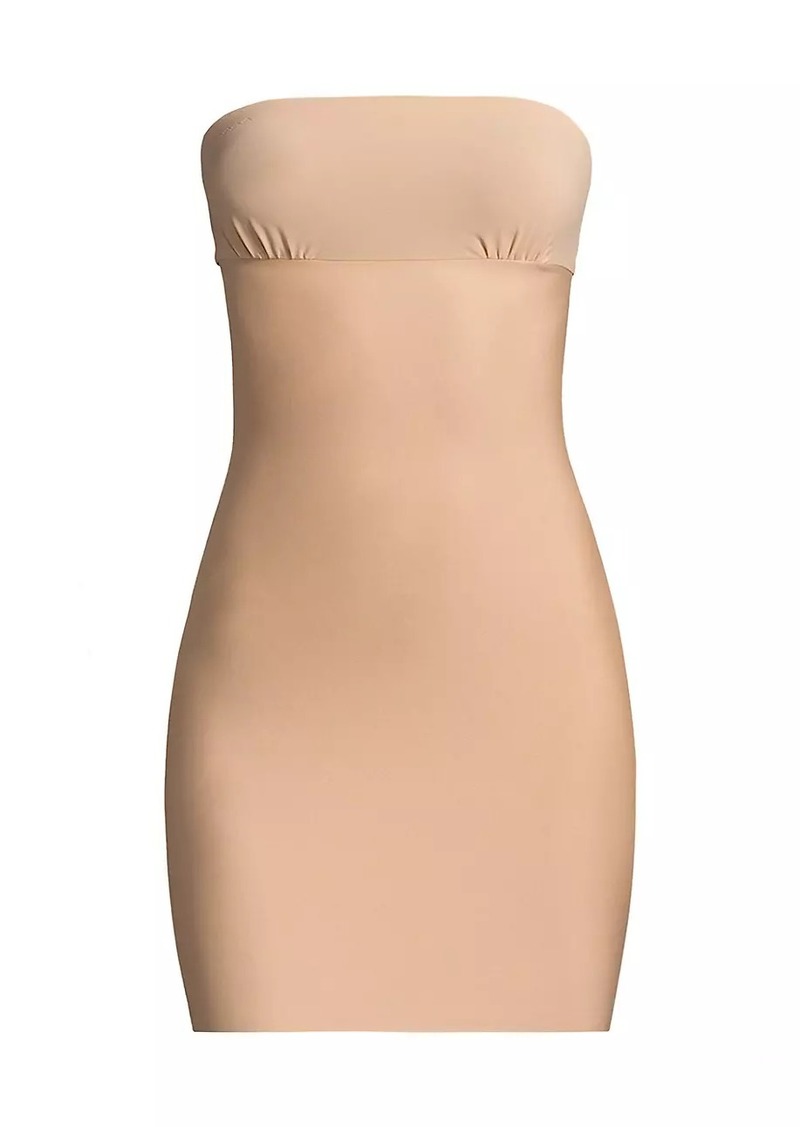 Commando Two-Faced Tech Strapless Slip Dress