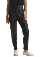 Commando Faux Leather Tapered Pants in Black at Nordstrom