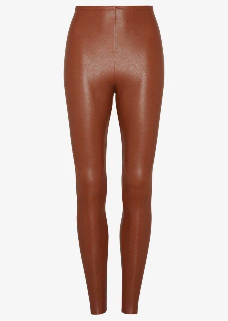 Commando Women's Faux Leather Legging In Cocoa