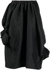 Comme des Garçons asymmetric ruched midi skirt