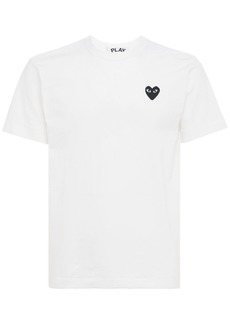 Comme des Garçons Black Heart Patch Cotton T-shirt