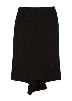 Comme des Garçons Black Monogram Asymmetrical Skirt