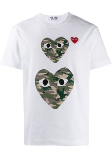 Comme des Garçons camouflage heart T-shirt