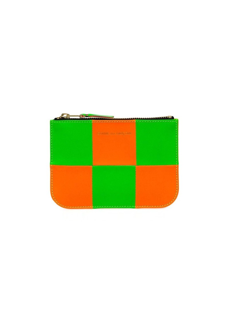 Comme des Garçons Fluo Square zipped pouch