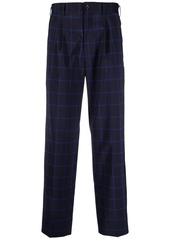 Comme des Garçons checked wool trousers