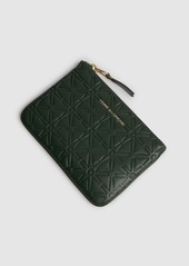 Comme des Garçons Classic Embossed Leather Zip Wallet