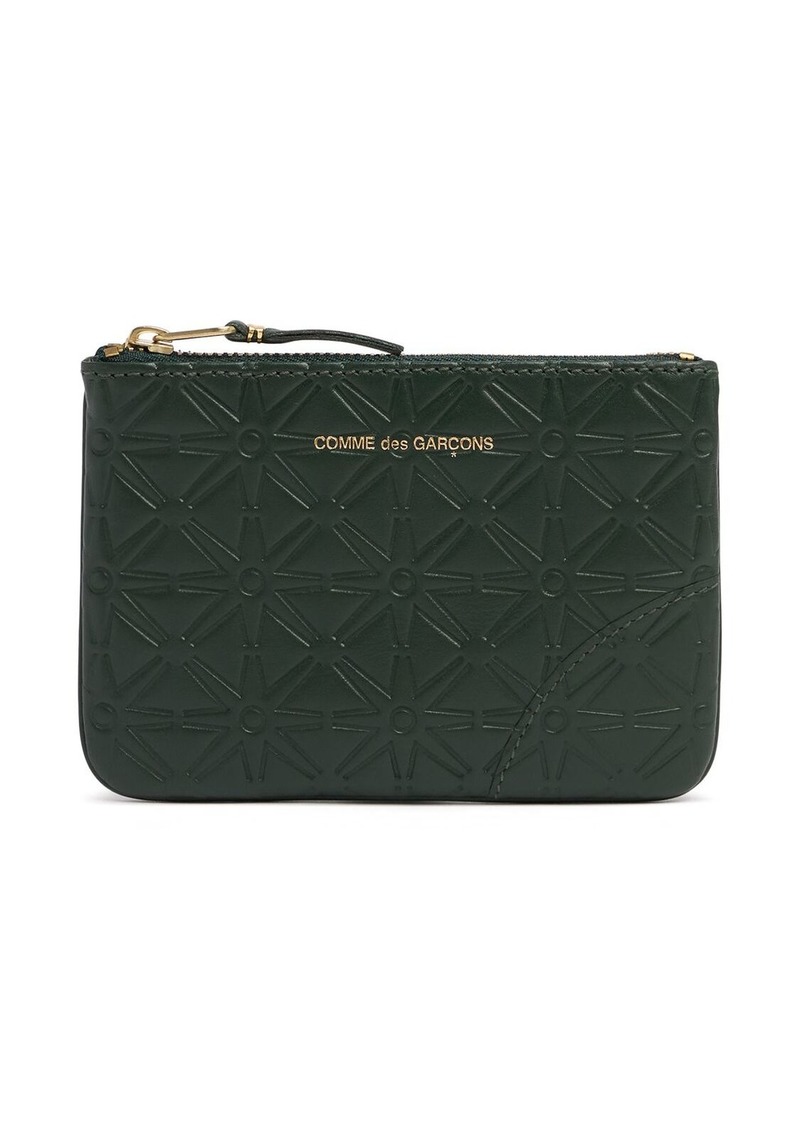 Comme des Garçons Classic Embossed Leather Zip Wallet