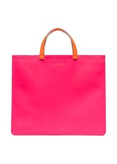 Comme des Garçons colour-block leather tote bag