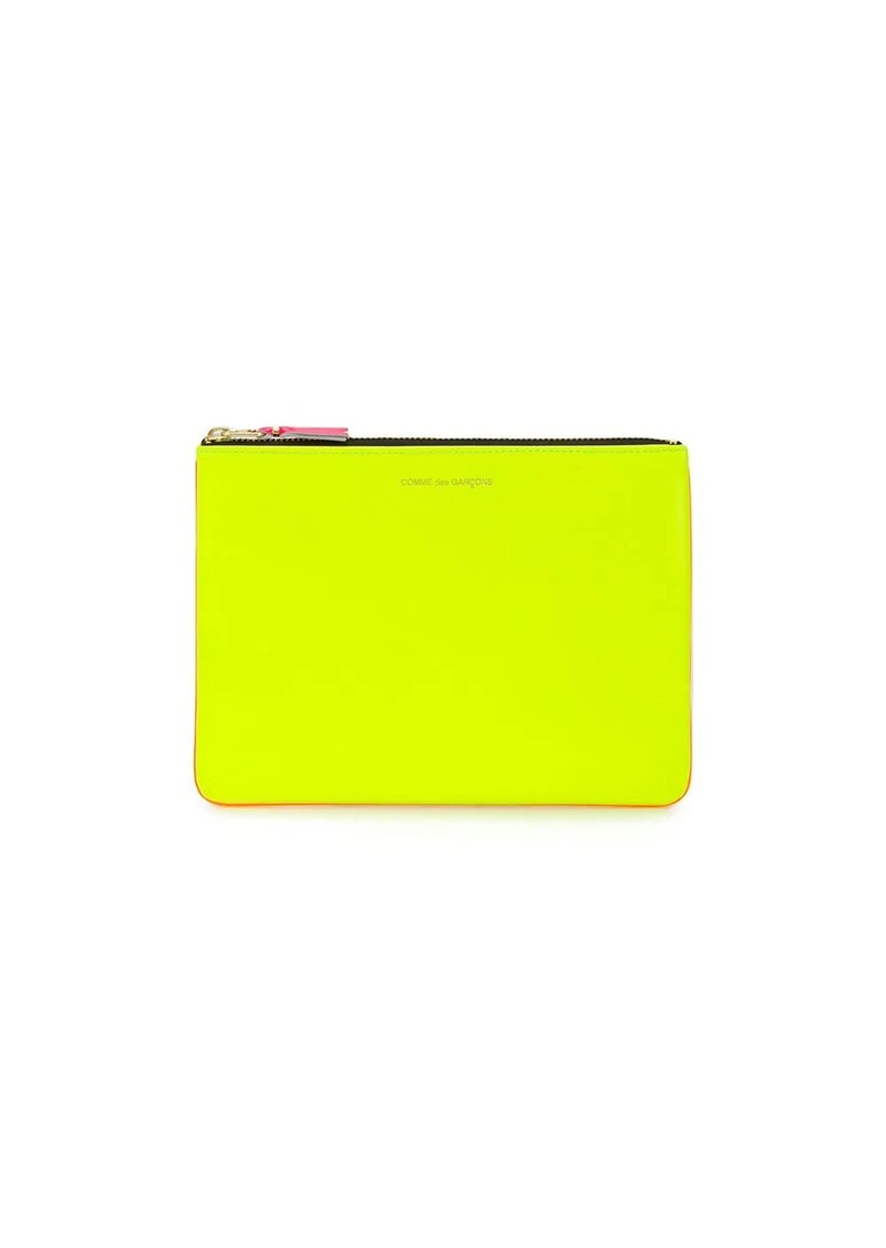 Comme des Garçons colour-block zipped wallet