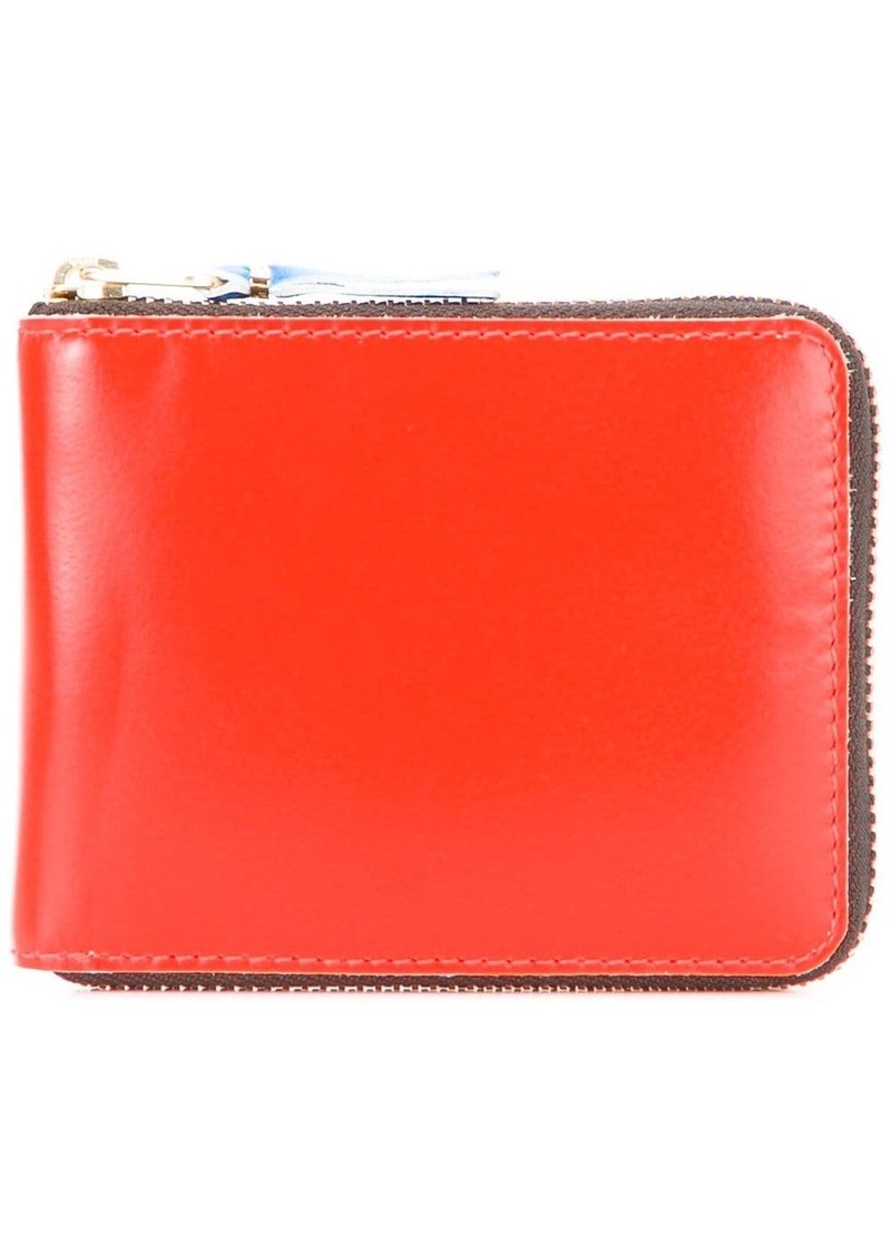 Comme des Garçons colour block zipped wallet