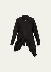 Comme des Garçons Comme des Garcons Oversized Asymmetric Cotton Button Up Shirt