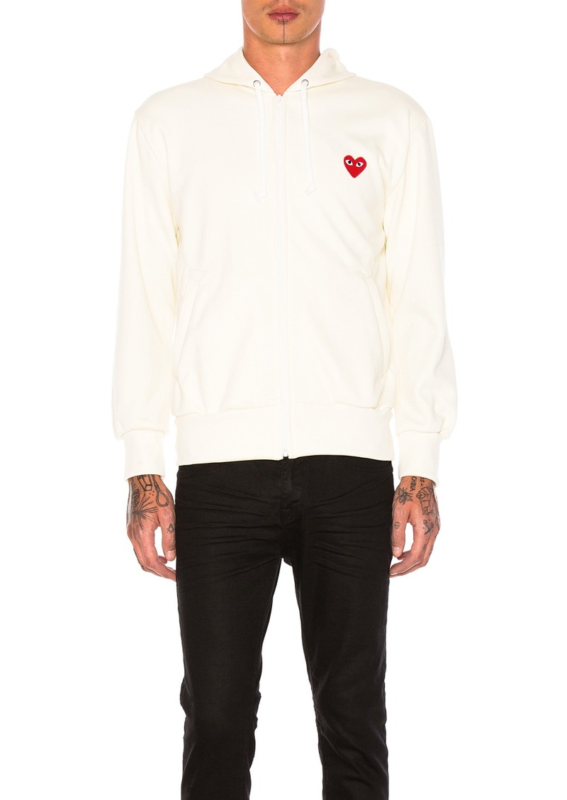 Comme des Garçons COMME des GARCONS PLAY Pullover Hoodie with Red Emblem