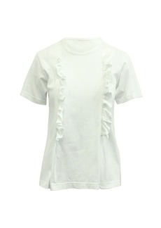 Comme des Garçons Comme Des Garcons Ruffle T-shirt in White Cotton