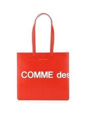 Comme des Garçons Comme des garcons wallet leather tote bag with logo