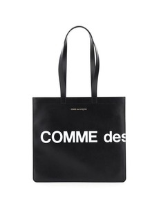 Comme des Garçons Comme des garcons wallet leather tote bag with logo
