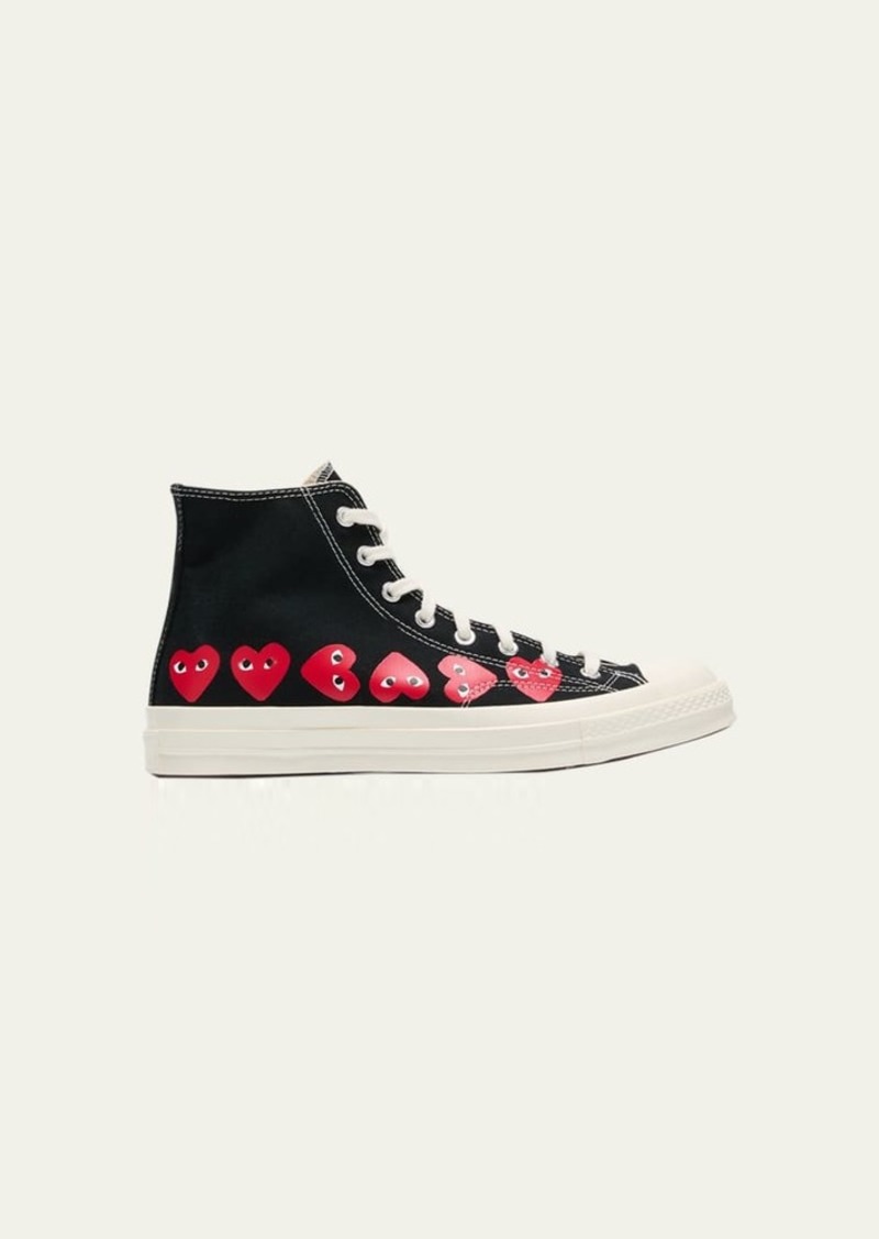 Comme des Garçons Comme des Garcons x Converse Men's Chuck 70 Multi Heart High-Top Sneakers