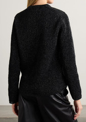 COMME DES GARÇONS - Coated knitted sweater - Black - XS