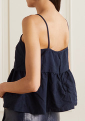 COMME DES GARÇONS - Oxford peplum camisole - Blue - L