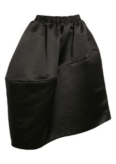 Comme des Garçons Asymmetric Satin Skirt in Black at Nordstrom