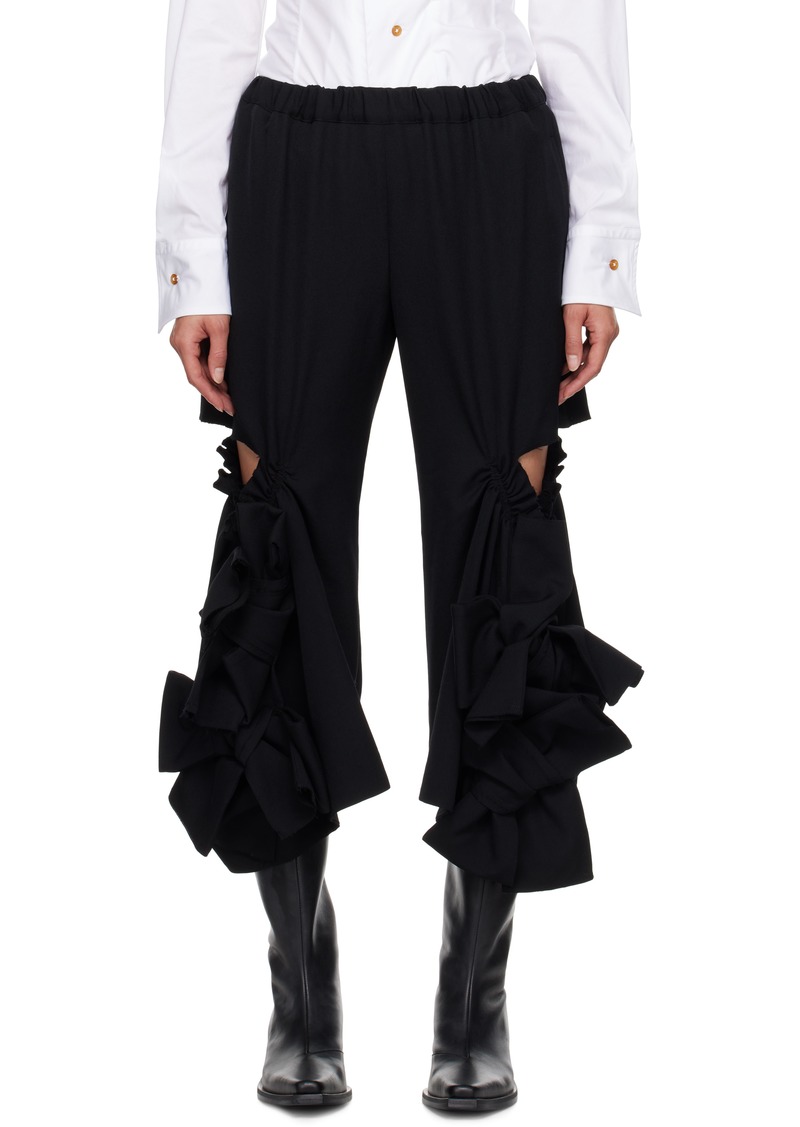 Comme des Garçons Black Gabardine Trousers