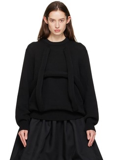 Comme des Garçons Black Overlay Sweater