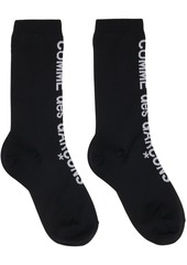 Comme des Garçons Black Ribbed Socks