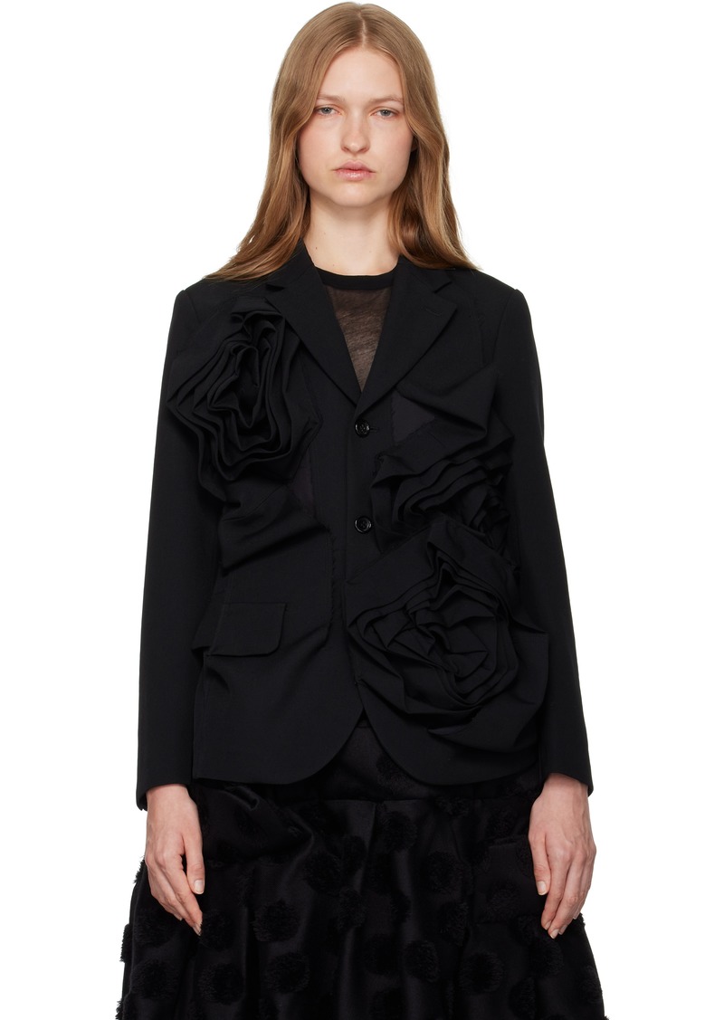 Comme des Garçons Black Rose Wool Blazer