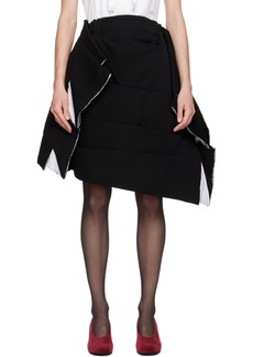 Comme des Garçons Black Tiered Midi Skirt