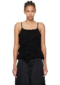 Comme des Garçons Comme des Garçons Black Gathered Tank Top