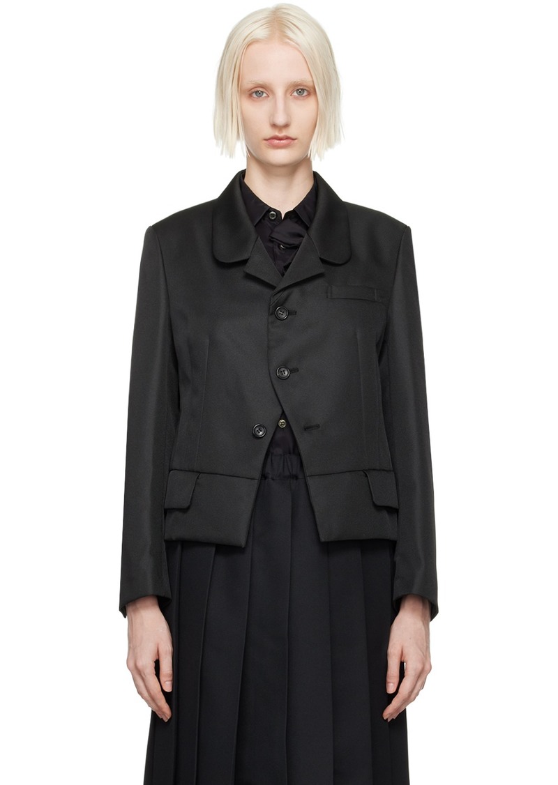 Comme des Garçons Comme des Garçons Black Notched-Lapel Blazer