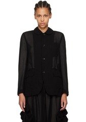 Comme des Garçons Comme des Garçons Black Peter Pan Collar Jacket