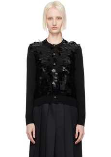 Comme des Garçons Comme des Garçons Black Sequin-Embellished Cardigan