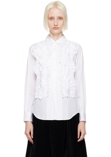 Comme des Garçons Comme des Garçons White Ruffled Shirt