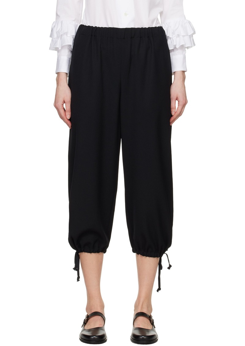 Comme des Garçons Girl Black Drawstring Lounge Pants