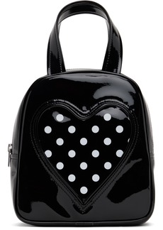 Comme des Garçons Girl Black Synthetic Patent Leather Bag