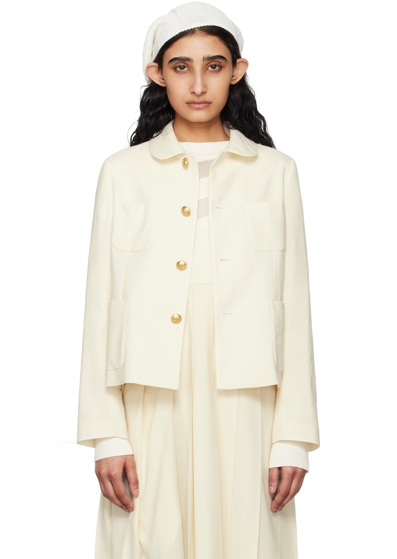 Comme des Garçons Girl Off-White Peter Pan Collar Jacket