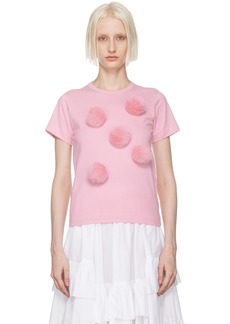 Comme des Garçons Girl Pink Furball T-Shirt