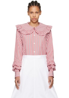 Comme des Garçons Girl Red & White Striped Shirt